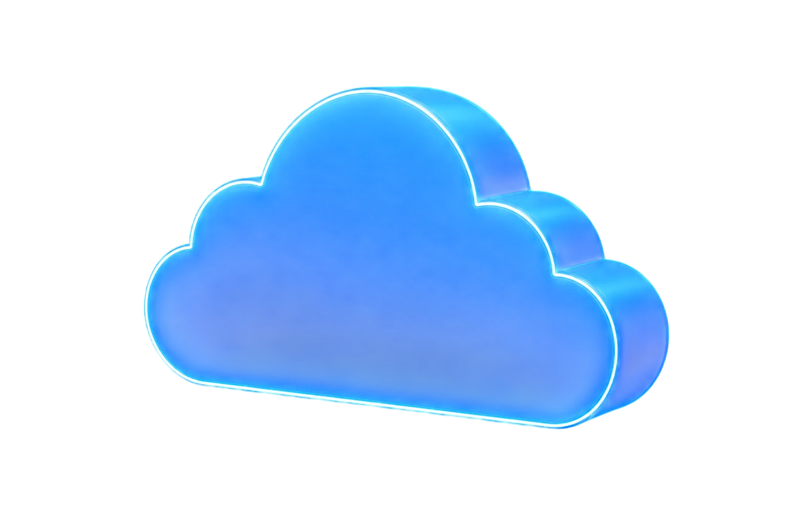 3D Neon Cloud Core